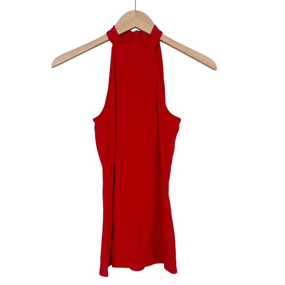 Express Red High Neck Tank Top Sz XS